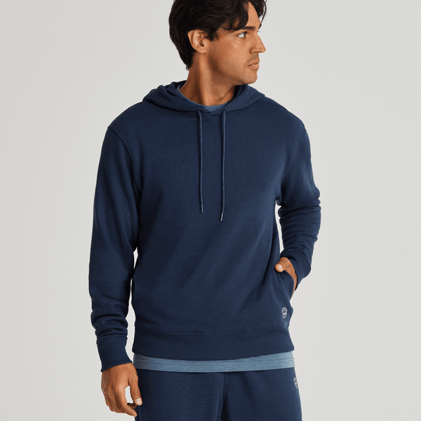 Blue hoodie mens deals